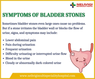 Symptoms of Bladder stones - Best Urology Hospitals in Bangalore - Dr. Girish Nelivigi - Nelivigi Urology