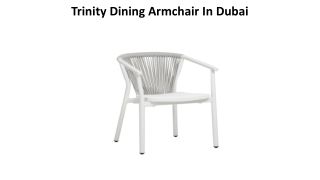 Trinity Dining Armchair In Dubai