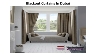 Blackout Curtains In Dubai