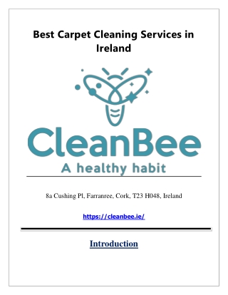 Best Carpet Cleaning Services in Ireland