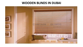 WOODEN BLINDS IN DUBAI