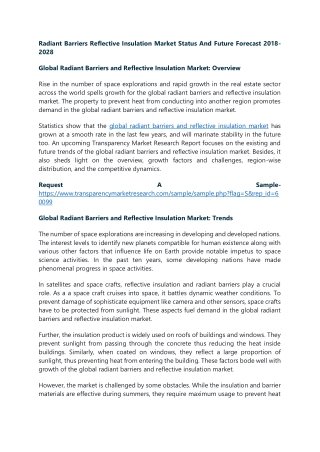 Radiant Barriers Reflective Insulation Market Status And Future Forecast 2028