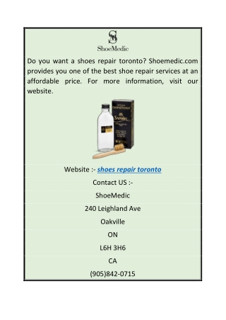 shoes repair toronto  shoemedic.com (3)