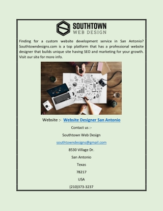 Website Designer San Antonio | Southtowndesigns.com