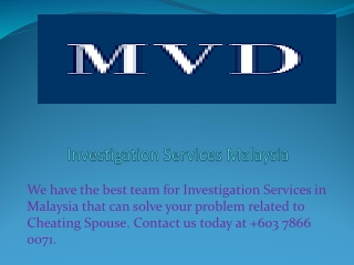 Investigation Services Malaysia