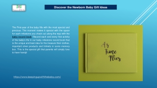 Discover the Newborn Baby Gift Ideas