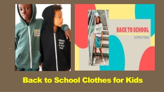 Back to School Clothes for Kids