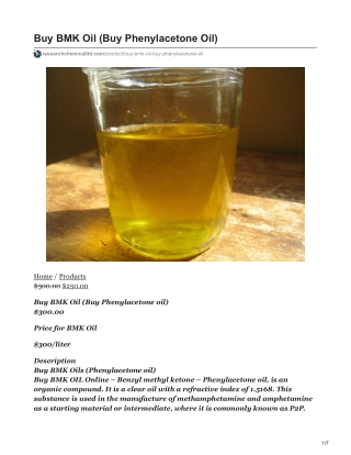 BMK Oil