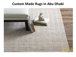 CUSTOM MADE RUGS ABU DHABI