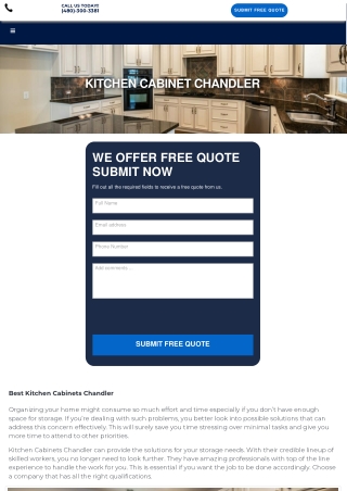 Kitchen cabinets Chandler PDF