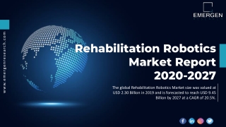 Rehabilitation Robotics Market
