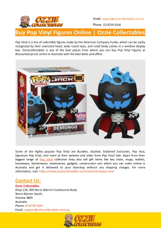 Buy Pop Vinyl Figures Online