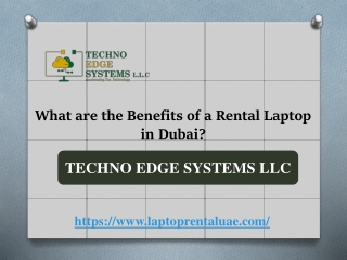 What are the Benefits of a Rental Laptop in Dubai?