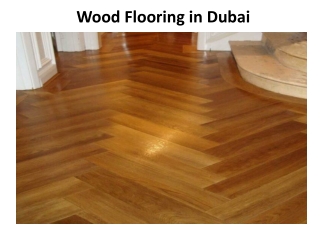 Wooden Flooring in Dubai