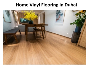 Home Vinyl Flooring in Dubai