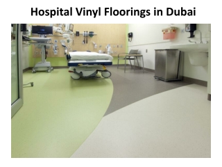 Hospital Vinyl Floorings in Dubai
