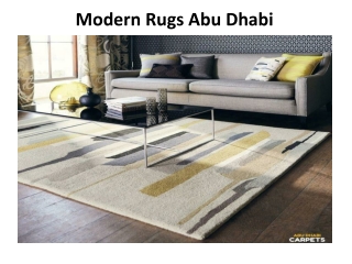 Modern Rugs in Abu Dhabi
