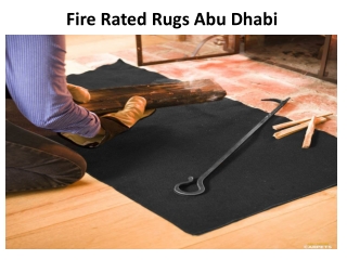 Fire Rated Rugs in Abu Dhabi