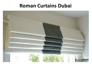 Roman Curtains in Dubai