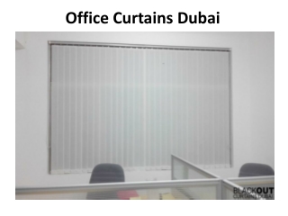 Office Curtains in Dubai