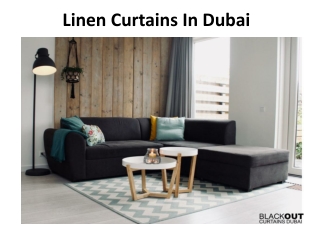 White Linen Curtains in Dubai
