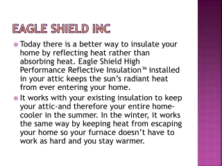 Eagle Shield Energy Saving
