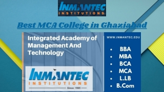 Best MCA College in Ghaziabad