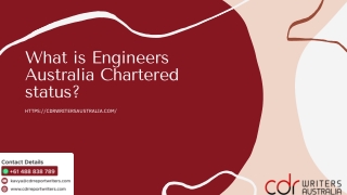 What is Engineers Australia Chartered status