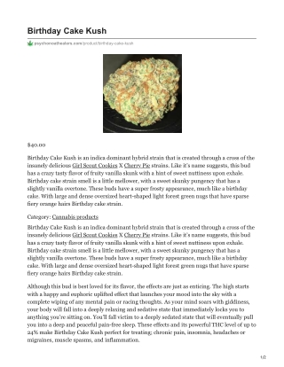 Birthday Cake Kush