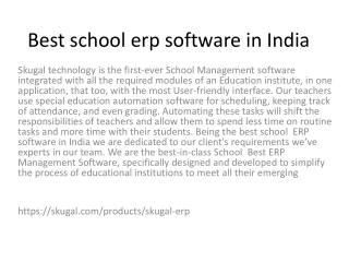 Best school erp software in India