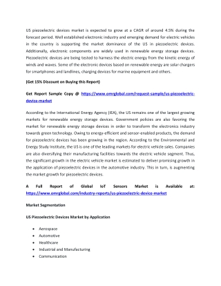 US Piezoelectric Devices Market