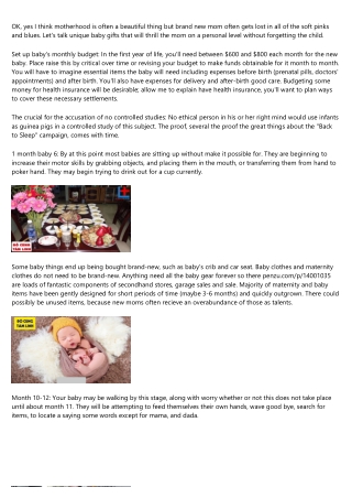 Just Another Mom's Bedtime Tricks - Which Baby Gifts Strive? - cungdaythang.com