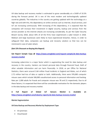 UK Data Backup and Recovery Market