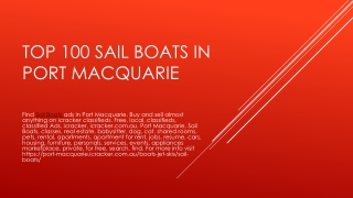 Top 100 Sail Boats in Port Macquarie
