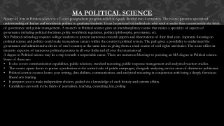 best college for MA Political Science in Dehradun