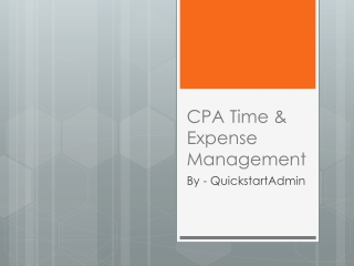 Accounting Time & Expense Management System – QuickstartAdmin