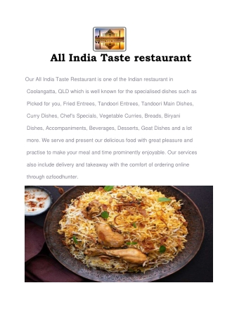 All India Taste Restaurant Coolangatta, QLD - 15% Off (1)