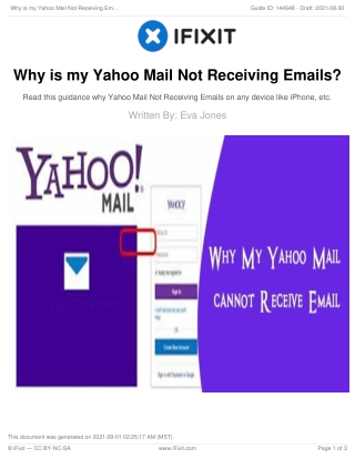 Guide to Fix if yahoo mail not receving email