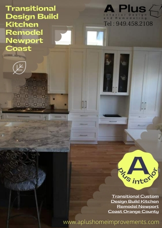 Transitional Design Build Kitchen Remodel Newport Coast