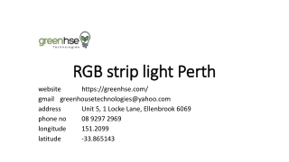 RGB strip light Perth