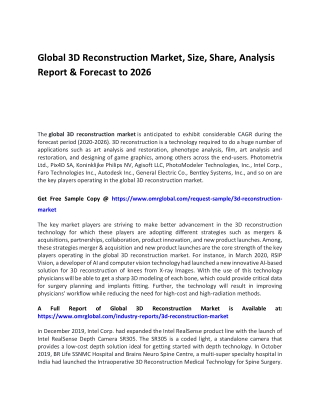 Global 3D Reconstruction Market pdf