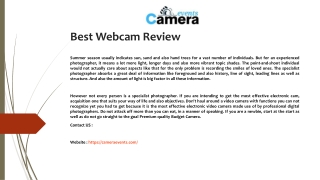 Brio Webcam Review