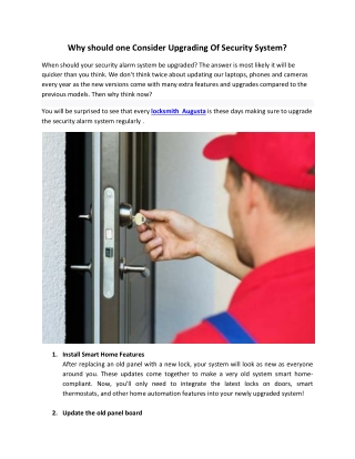 Locksmith Augusta