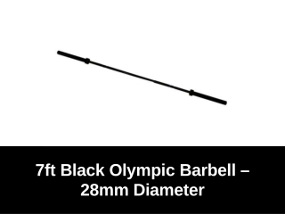 7 Feet Black Olympic Barbell