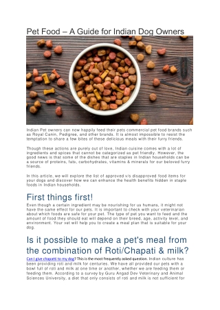 Pet Food