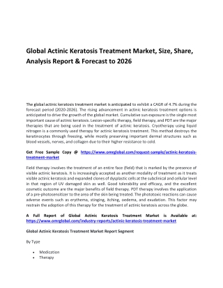 Global Actinic Keratosis Treatment Market pdf