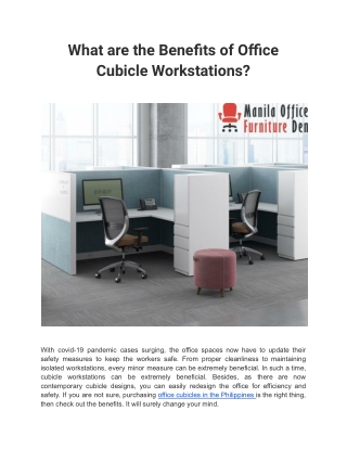 Buy Amazing Office Cubicle Furniture In Manila At Affordable Prices