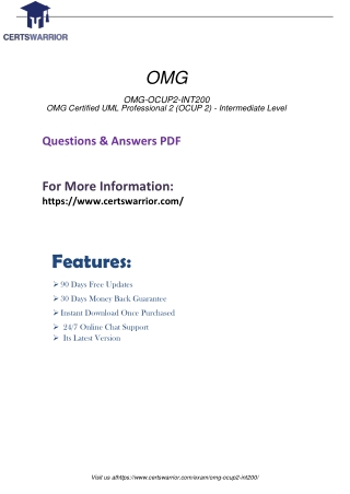 OMG-OCUP2-INT200 Dumps Which Everyone In The Industry Should Be Using