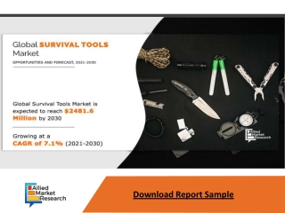 Survival Tools Market Expected to Reach $2.4 billion by 2027-Allied Market Resea