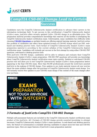 CS0-002 Exam Dumps